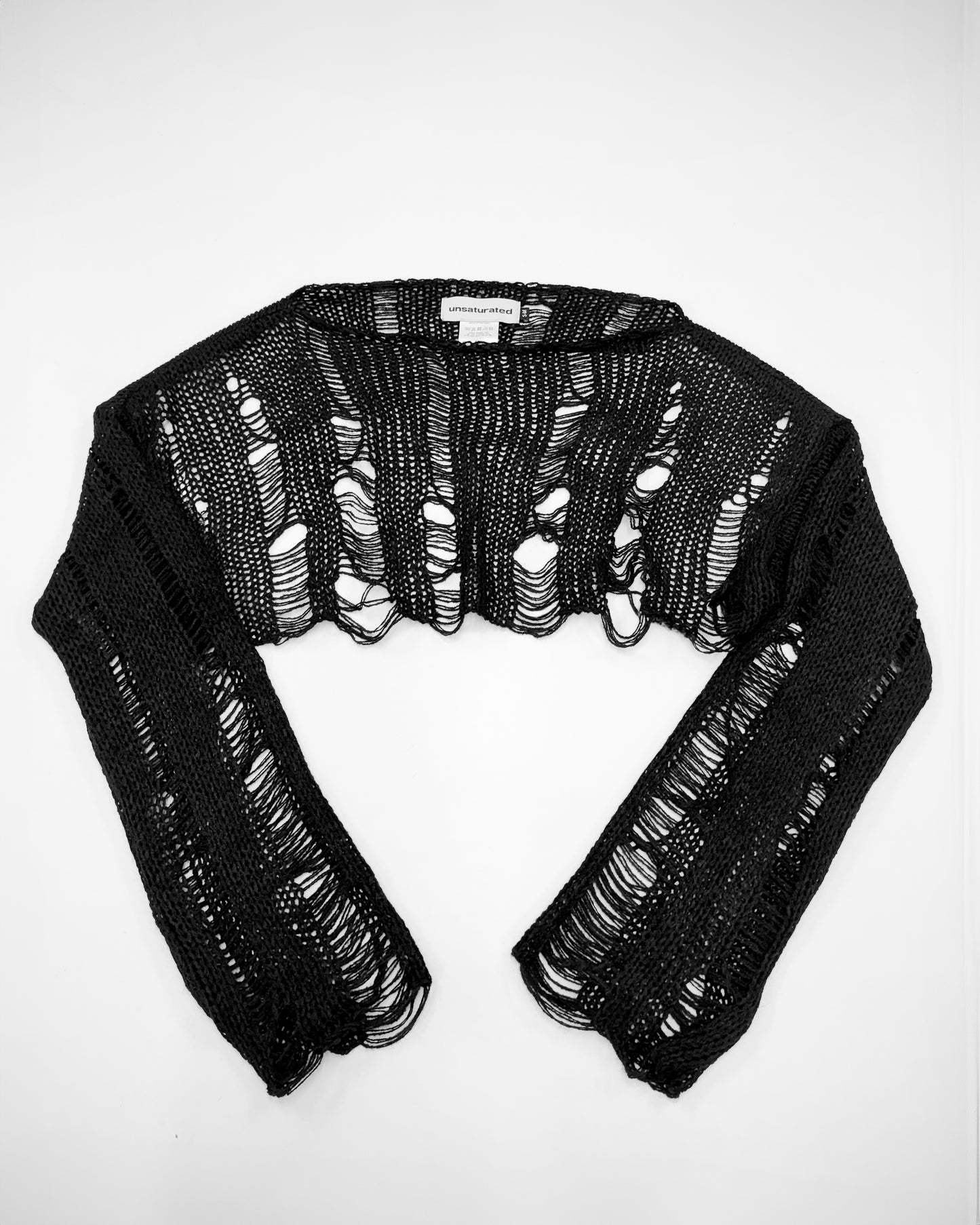 SIGNATURE Distressed Knit Cropped