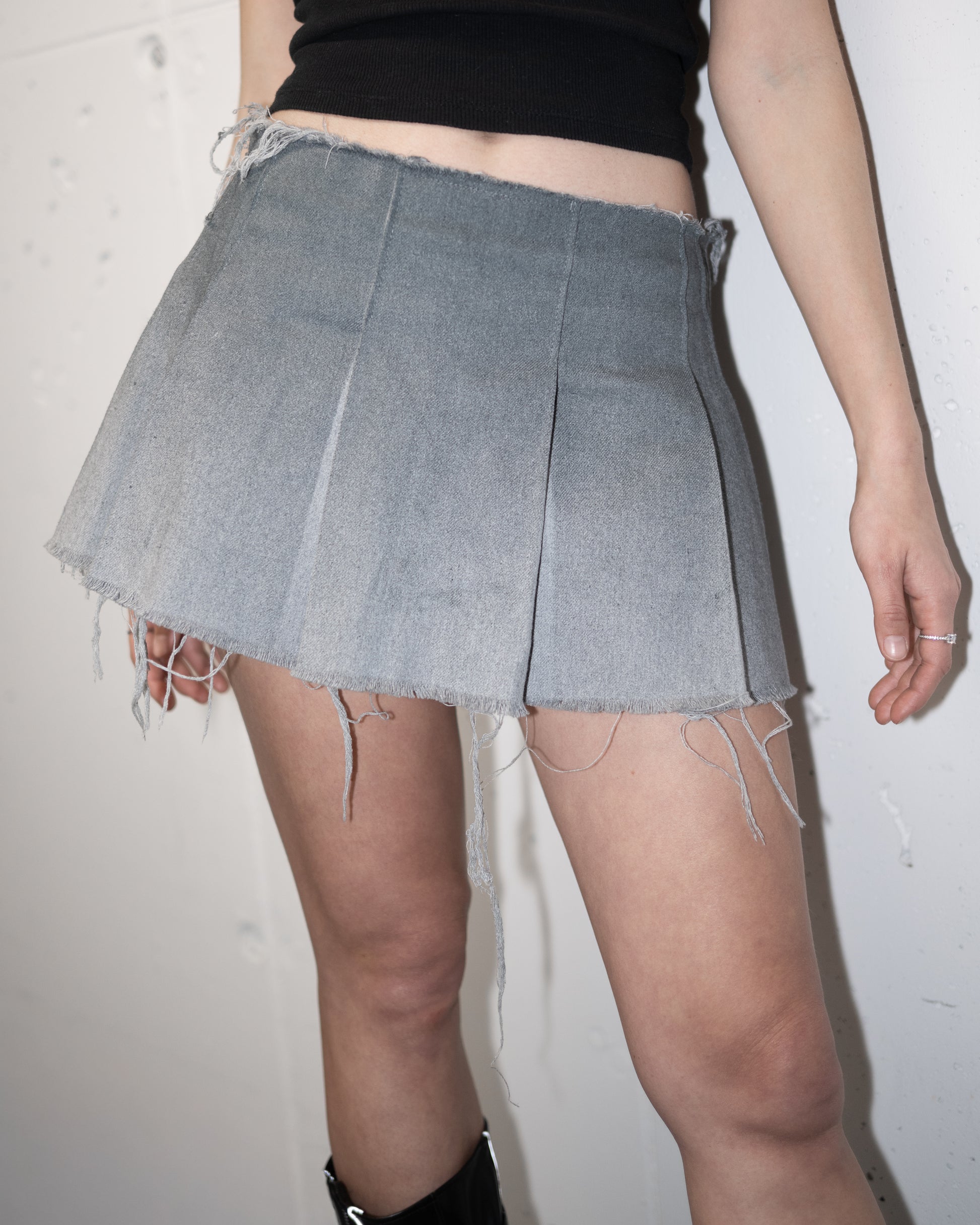 REFLECT Sprayed Denim Skirt