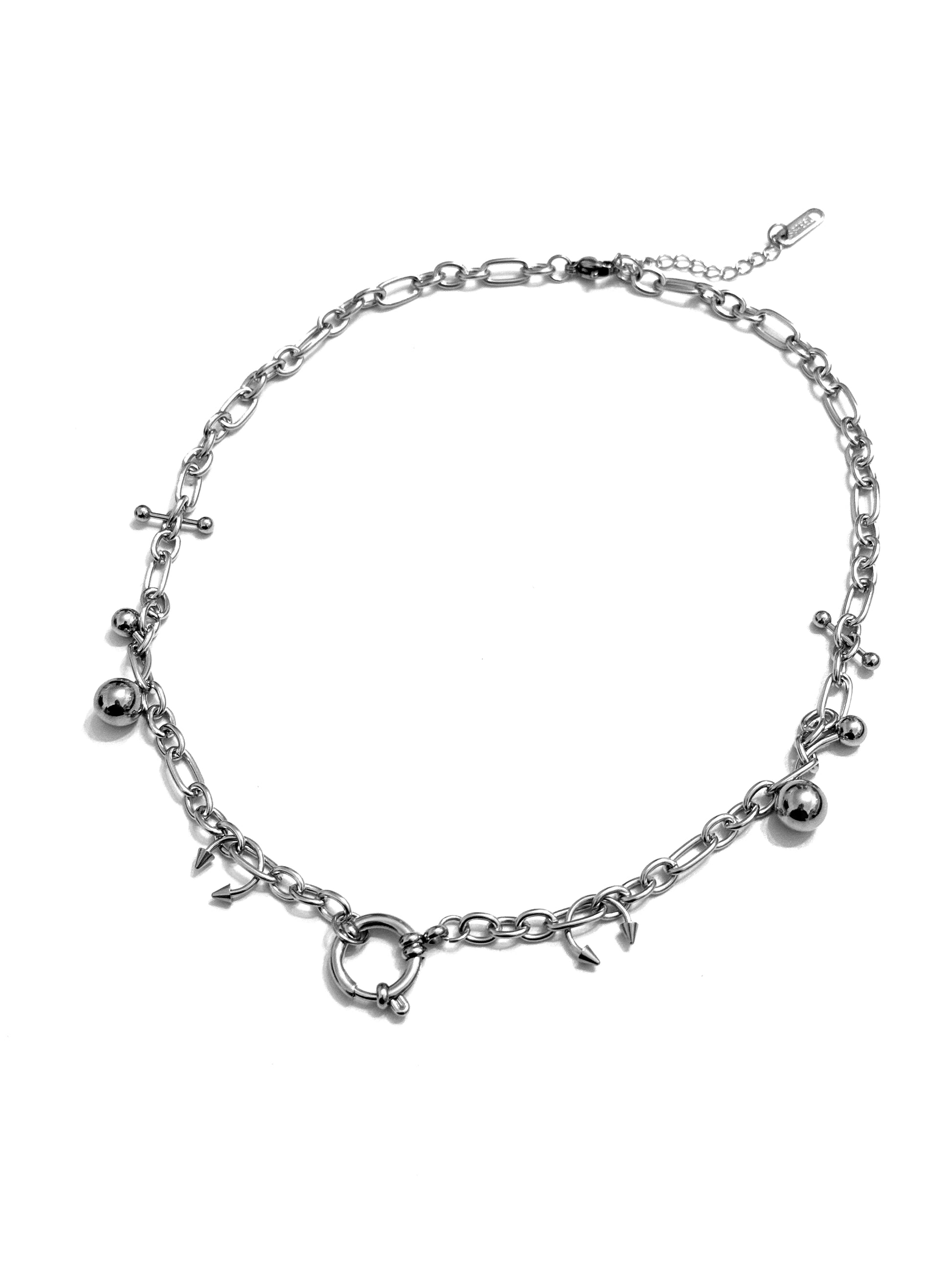 STEEL Pierced Necklace 003