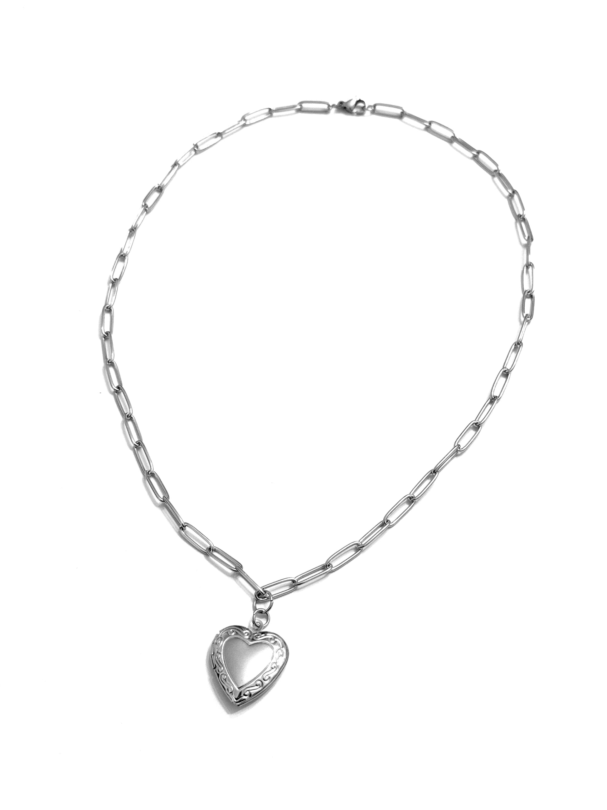 STEEL Locket Necklace 002