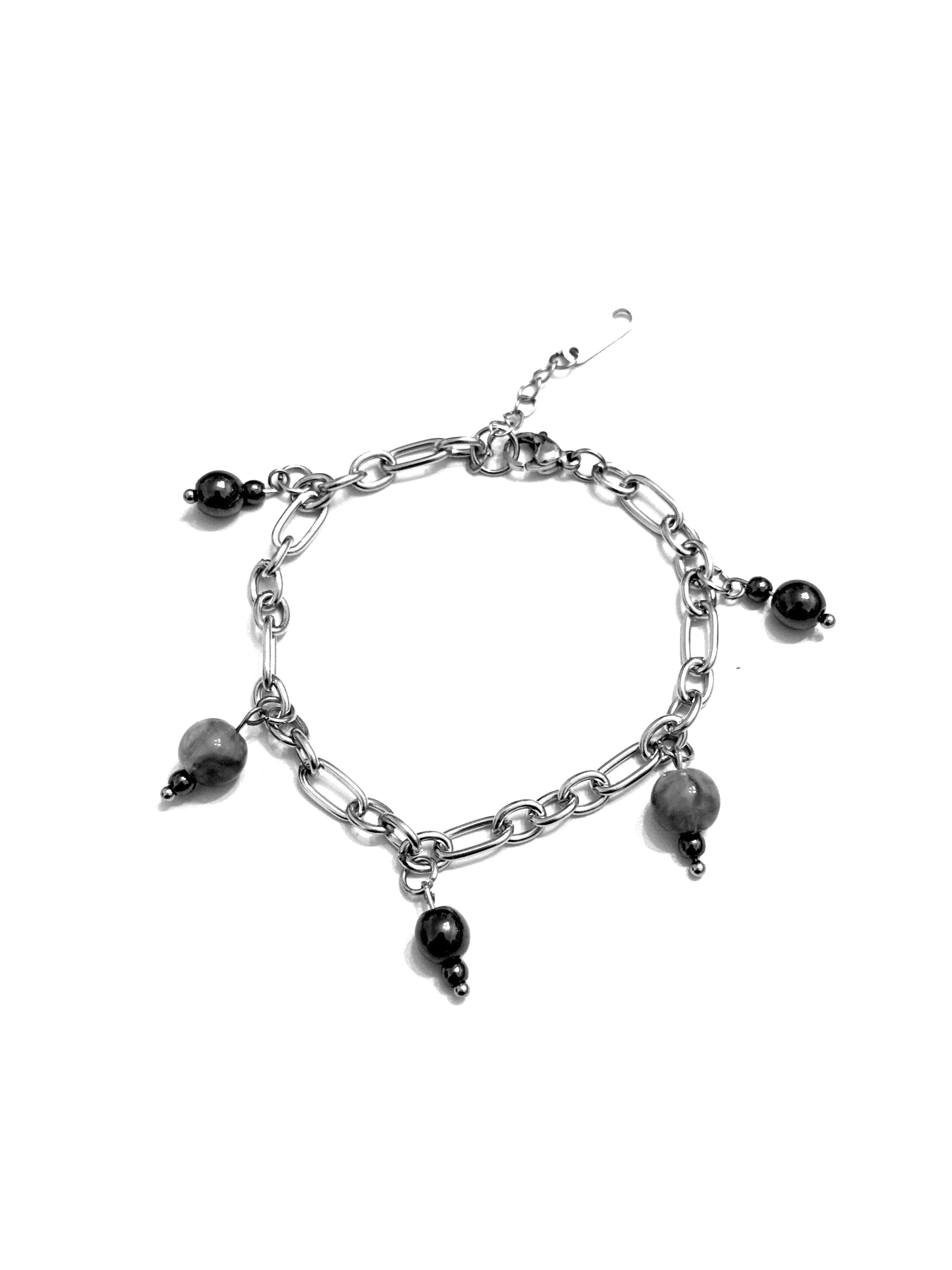 STEEL Pearls Bracelet 002