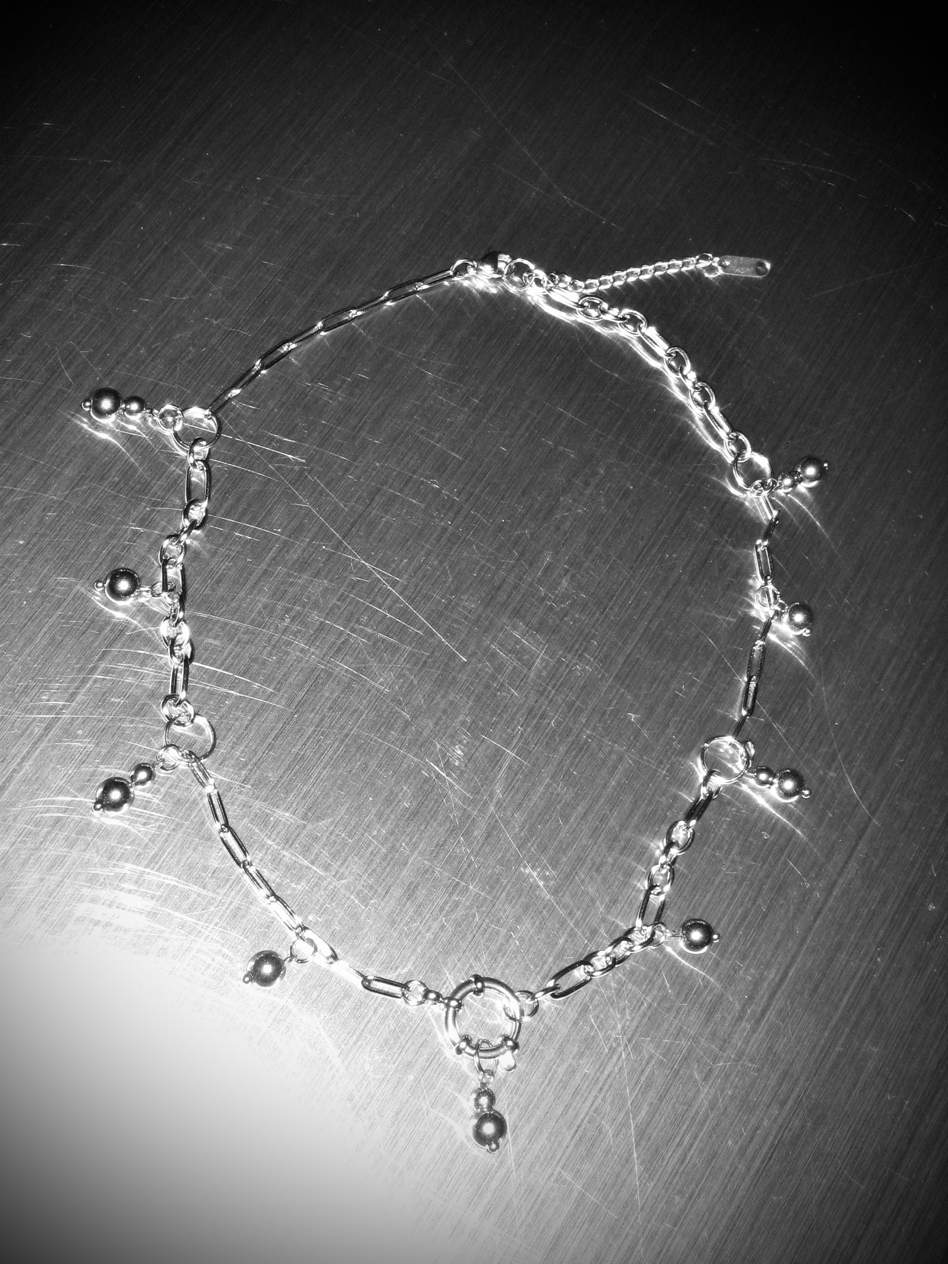 STEEL Pearls Necklace 002