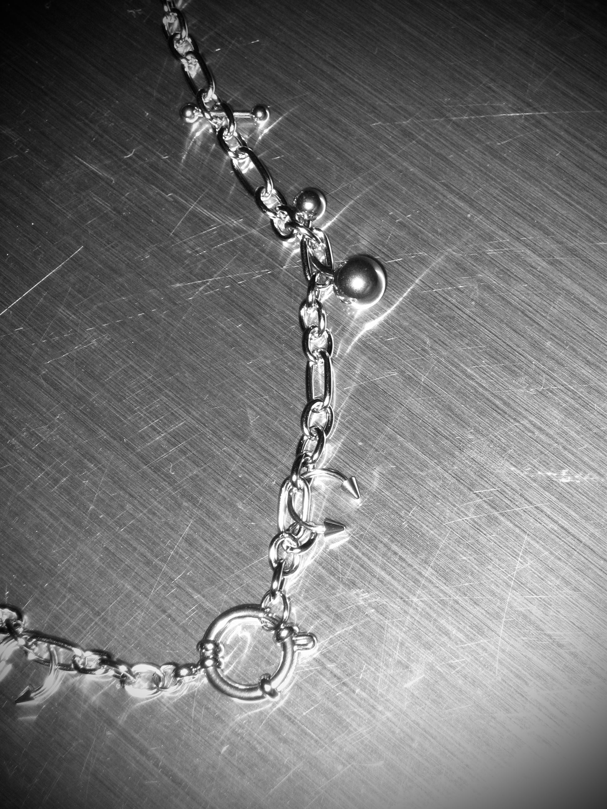 STEEL Pierced Necklace 003