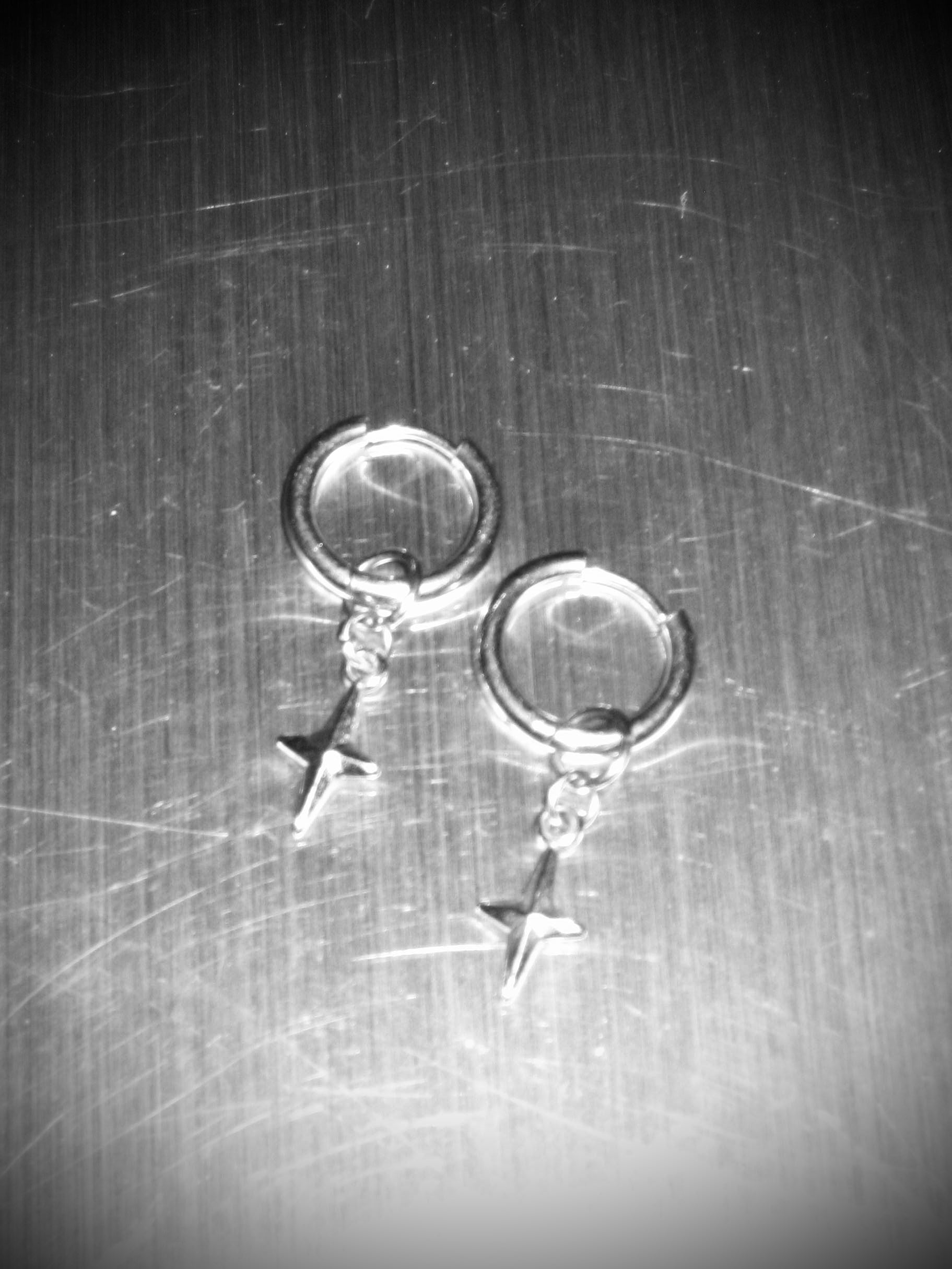 STEEL Stars Earrings