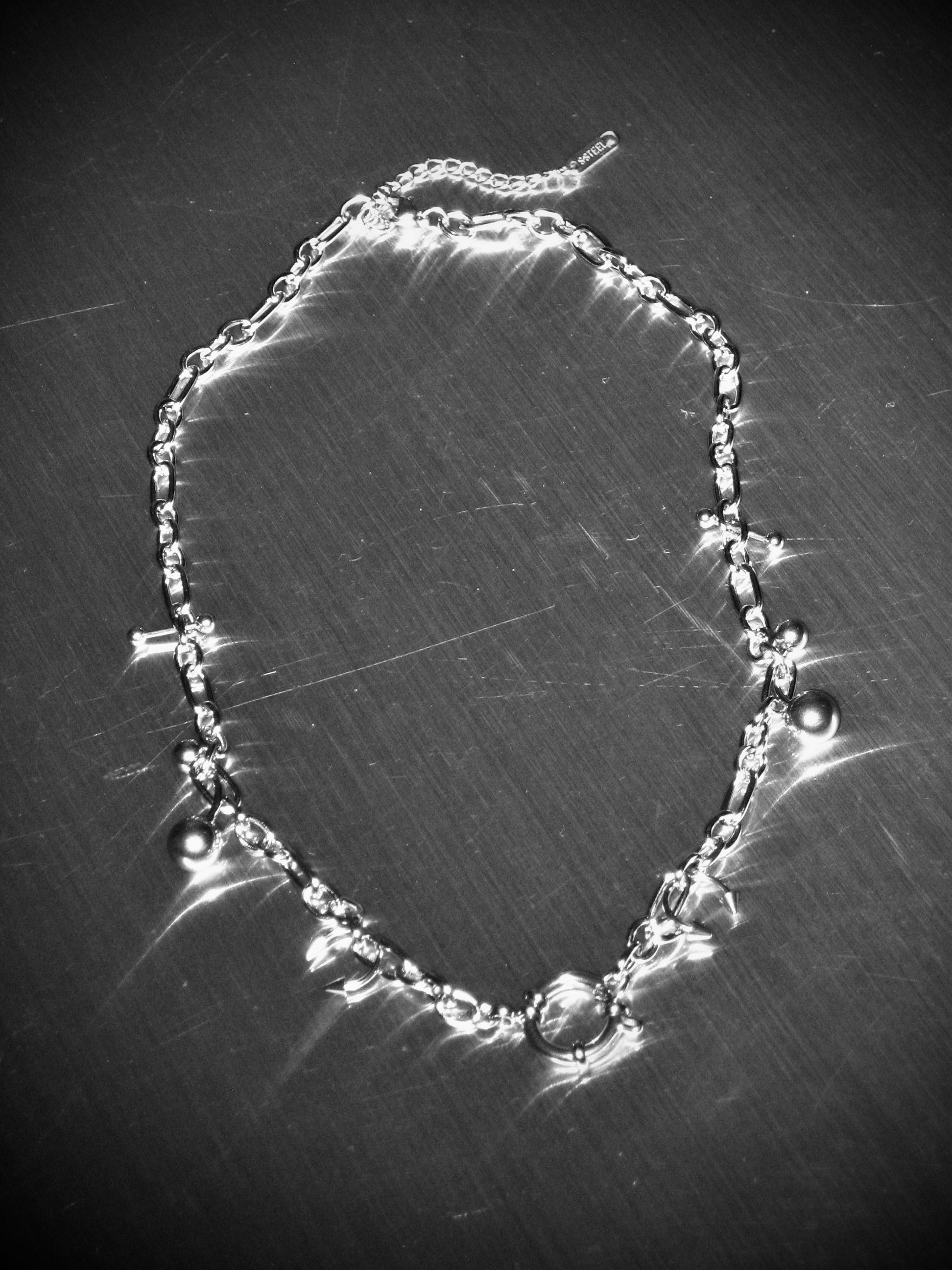 STEEL Pierced Necklace 003