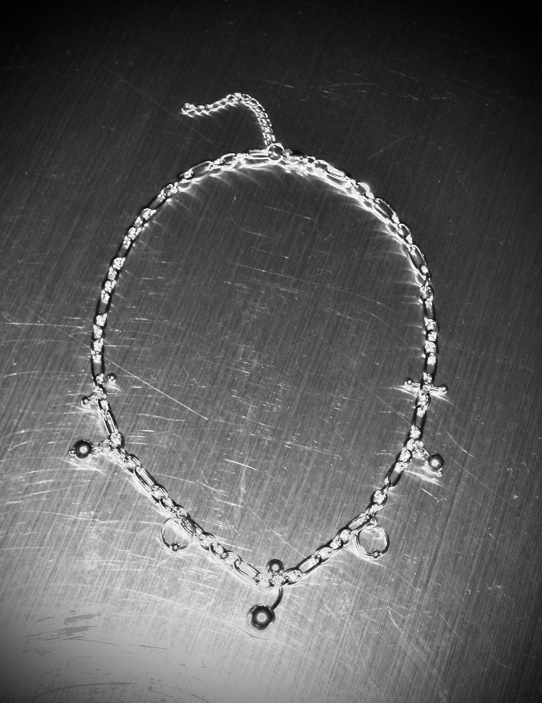 STEEL Pierced Necklace 002