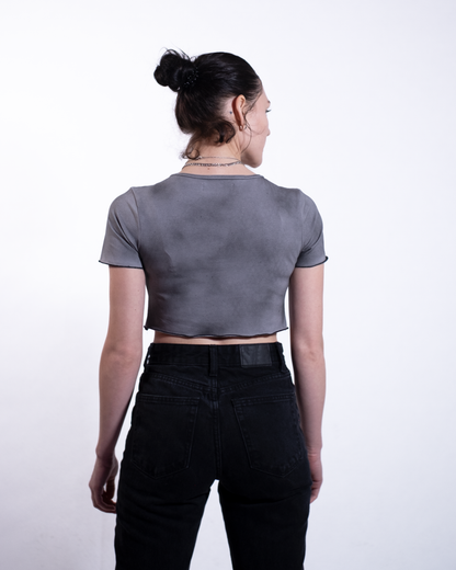 GRAPHIC Sprayed Crop Top