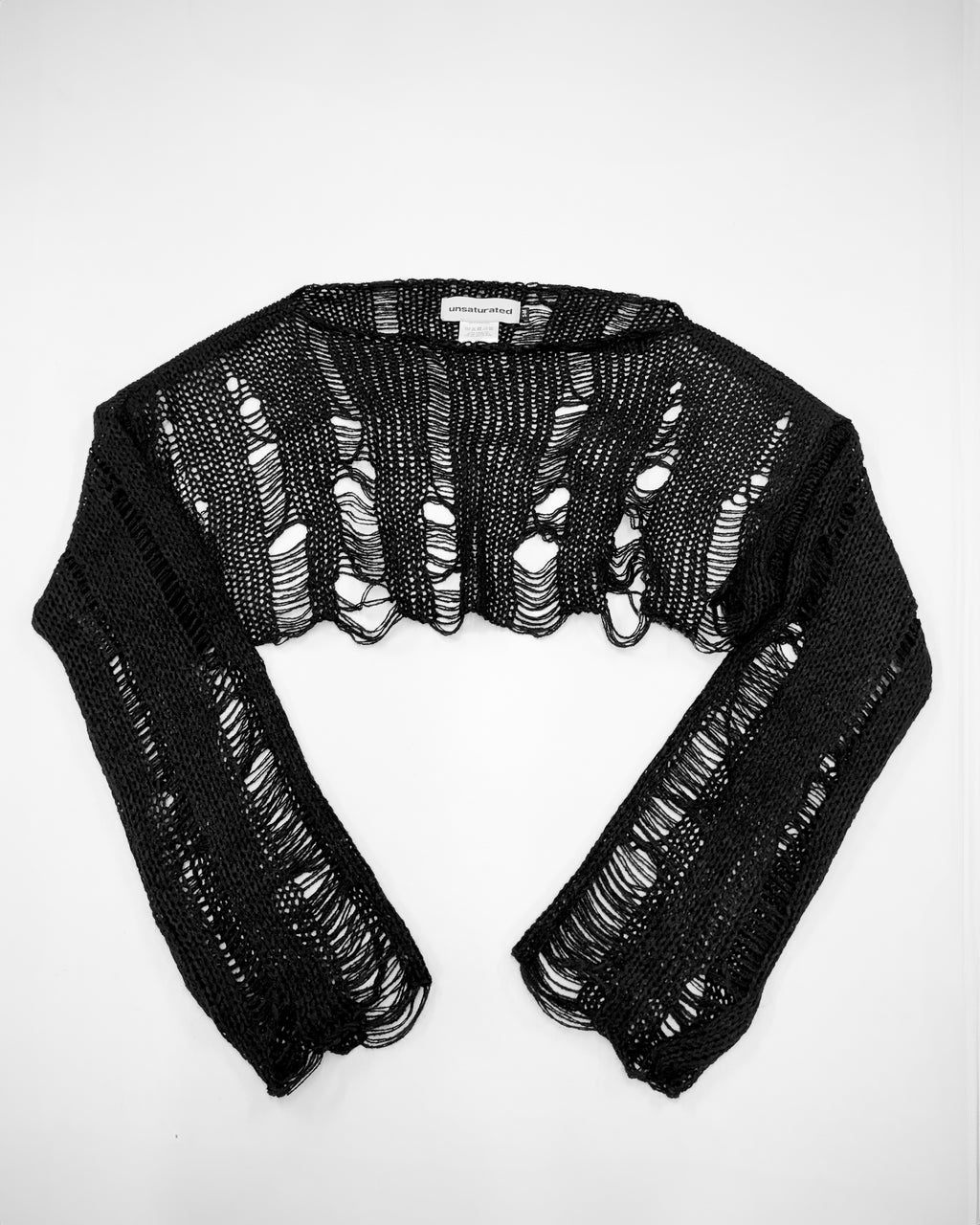SIGNATURE Distressed Knit Cropped